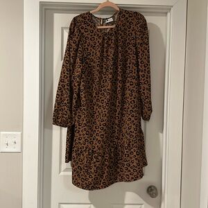 Ava & Viv Animal Print Midi Dress